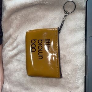 Bloomingdale's Mustard Pouch Keychain